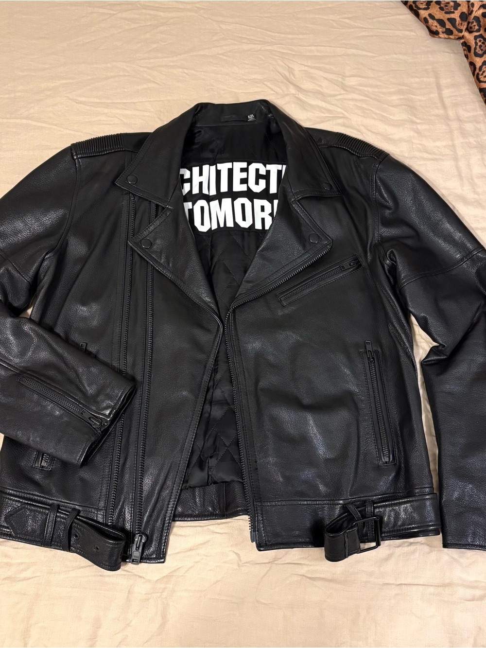 BLK DNM Black Leather Motorcycle Jacket